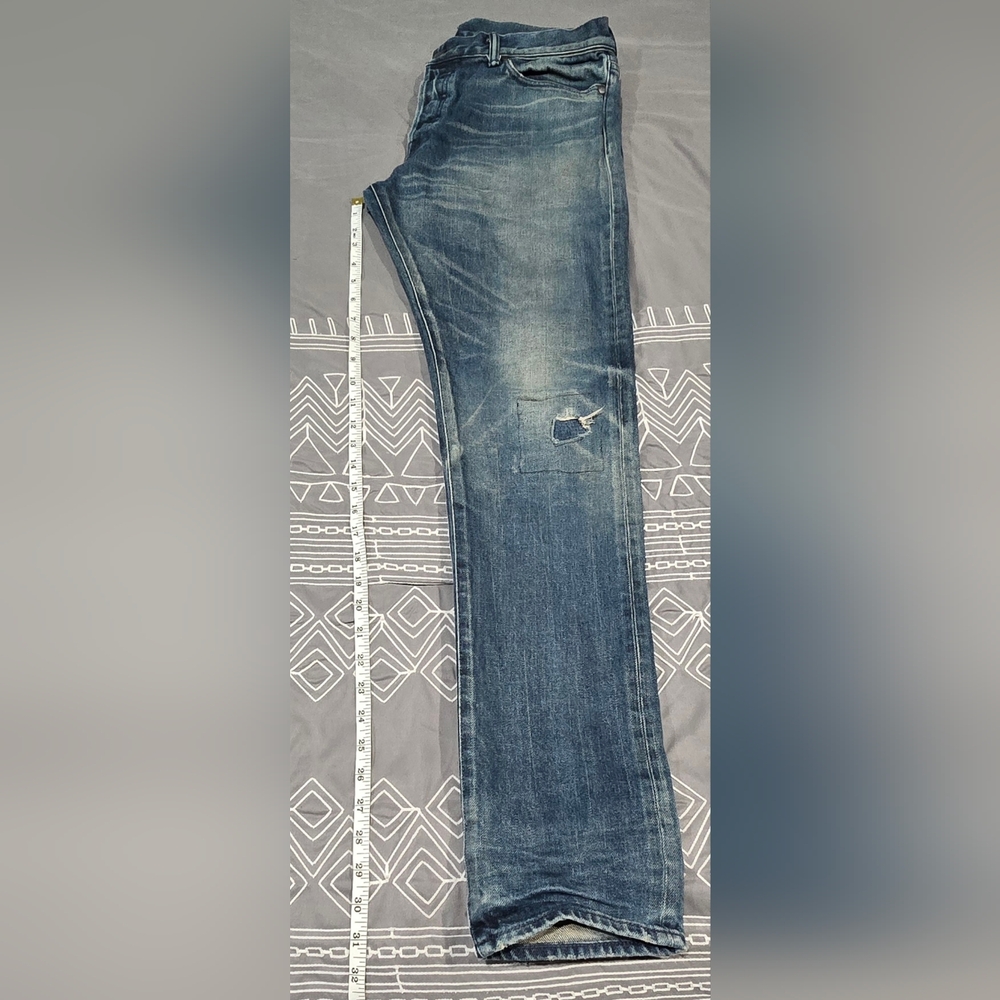 John Elliott Men's Distressed Straight Leg Jeans Size 33 - Picture 3 of 9